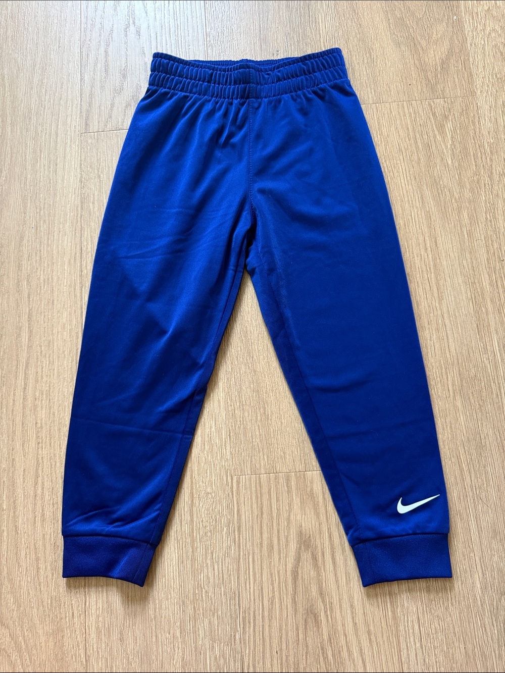 Nike Royal Blue Kids Jogger Pants with White Swoosh Size 4T